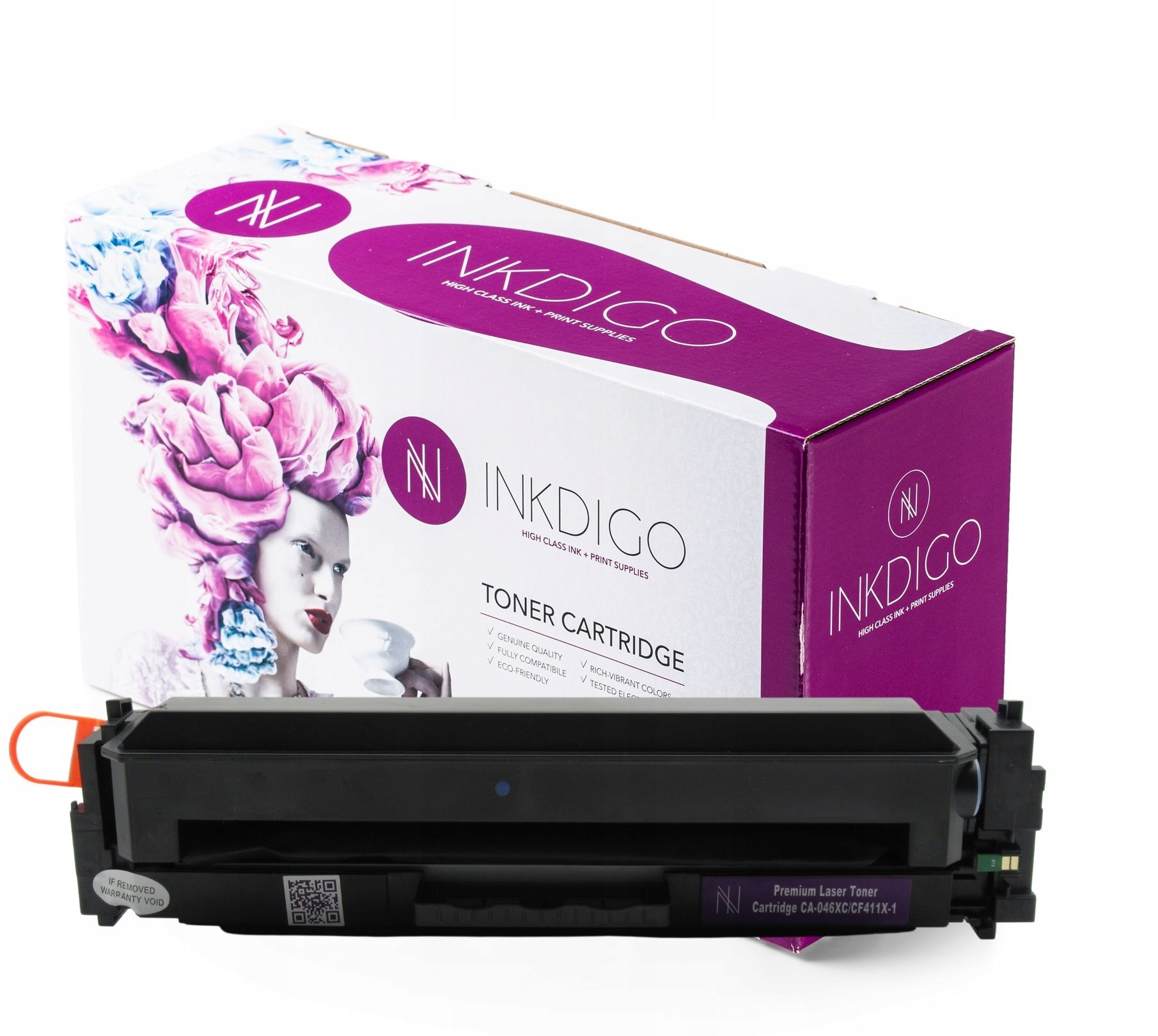 Toner Inkdigo Tuv Canon 046H iSENSYS MF732Cdw Cyan