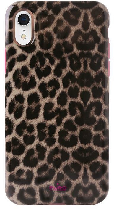 PURO Brak Glam Leopard Cover - Etui iPhone XR (Leo 2) Limited edition IPCX61LEO2PNK