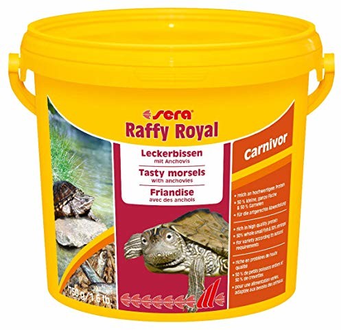 Sera 01736 raffy Royal 1000 ml przysmaków z naturalnych, delikatnie wysuszonych ryb (50%) i krewetek (50%) dla żółwi wodnych 32296