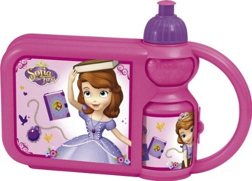 Joy Toy Box i sport butelka 749170  Disney Sofia zestaw  przekąski, 400 ML, 25 x 7 x 18 cm