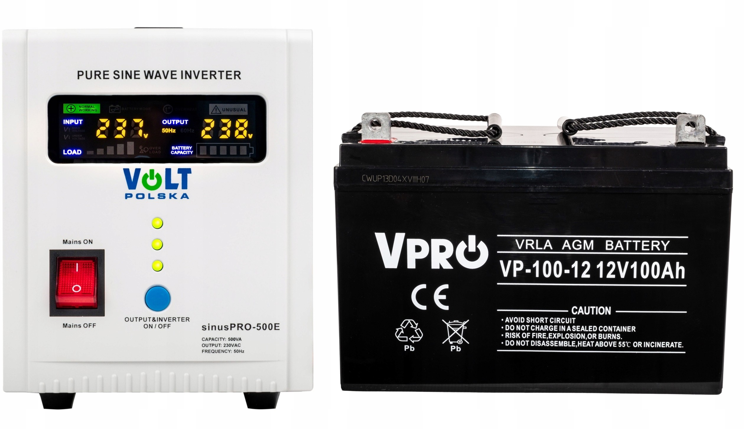 Zasilacz Awaryjny Przetwornica Ups Sinus 500E 100A