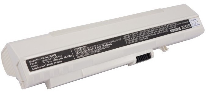 Cameron Sino Acer Aspire One UM08A73 7800mAh 86.58Wh Li-Ion 11.1V biały