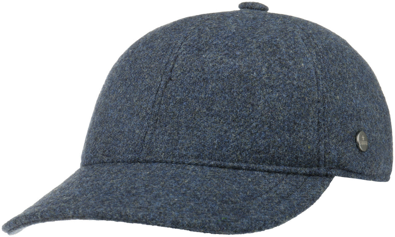 Czapka z Daszkiem Shetland Wool by Lierys, niebieski, One Size