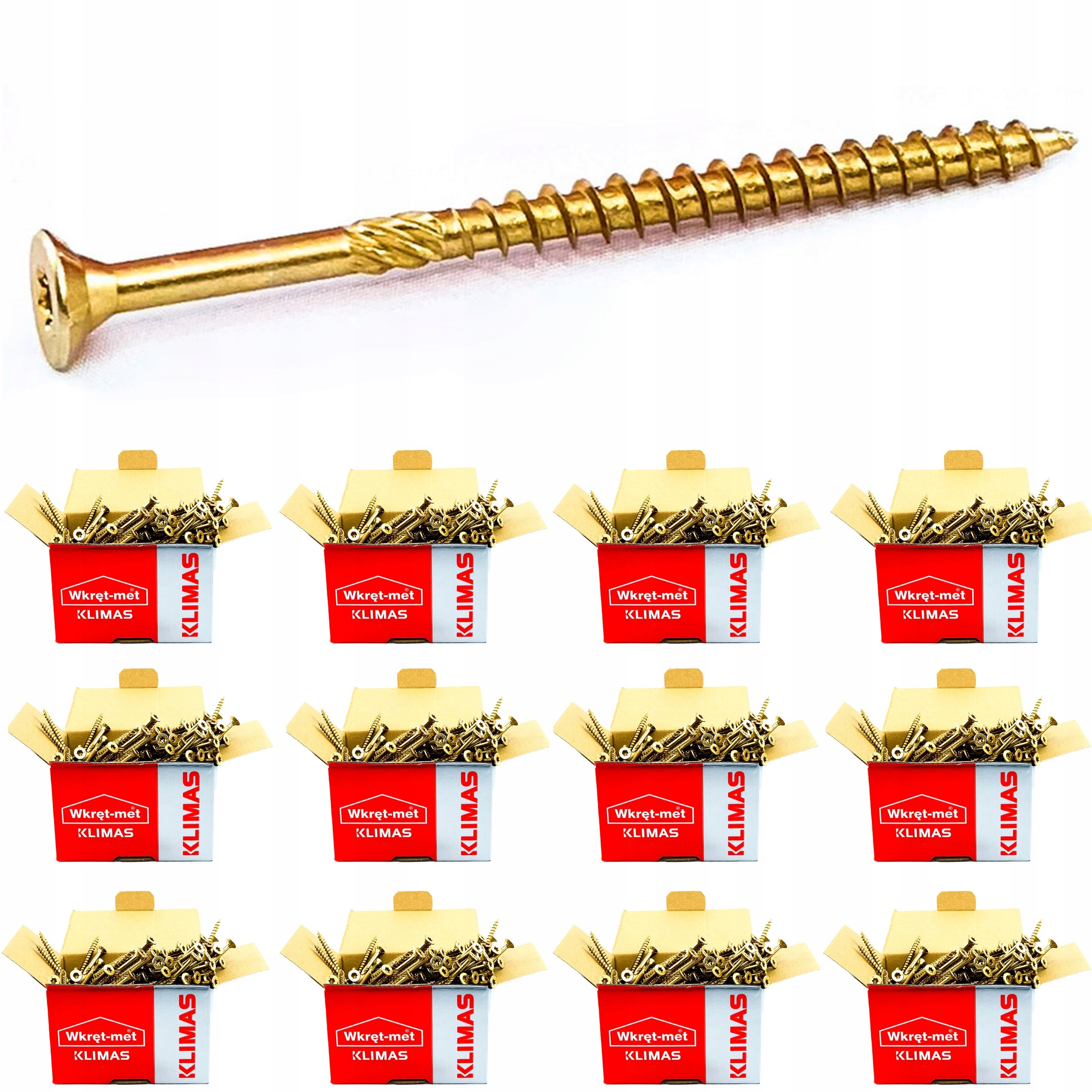 Wkręty Ciesielskie Do Drewna 6x80 Torx 2400 szt