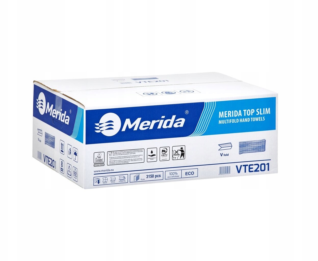 Merida One Ręczniki Slim Papierowe Białe 3150 Szt.