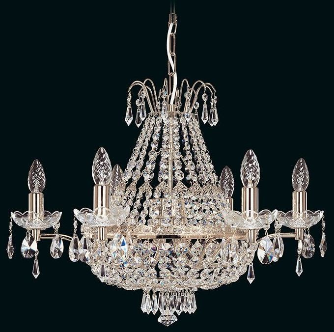 Elita bohemia Żyrandol kryształowy 6-ramienny - Bohemia L 742/6/02 N
