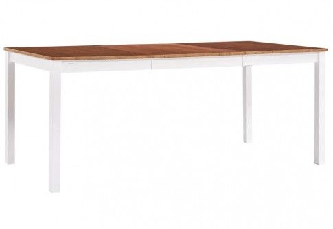 Elior Stół klasyczny drewniany Elmor 3X biało-br$1113zowy