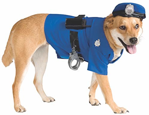 Rubie's Kostium Rubies oficjalny Pet Dog, policja, X-Large 885945XL