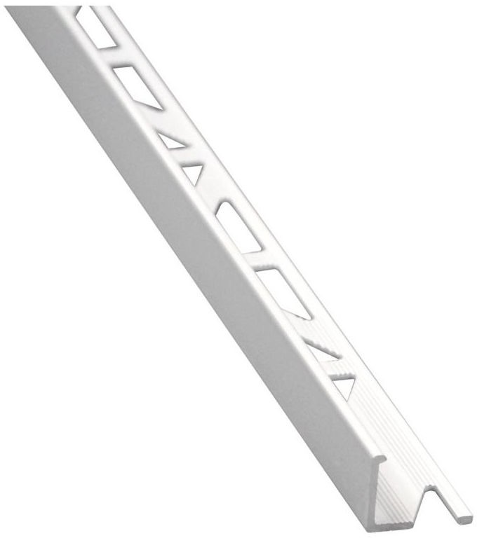 Cezar STANDERS Profil do glaury zewnetrzny Aluminium 10 mm / 2.5 m Biały