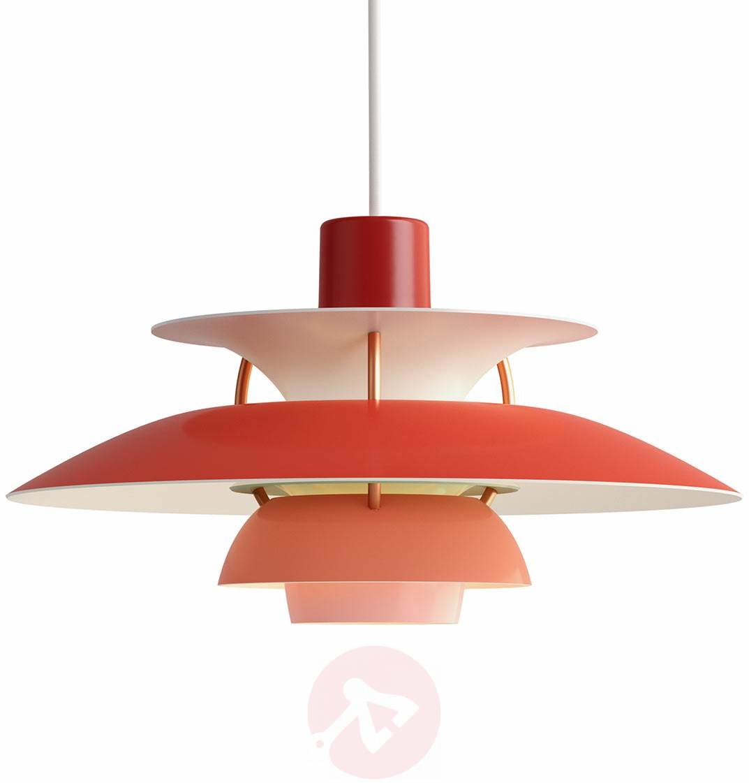 Louis Poulsen PH 5 Mini lampa wisząca, czerwona