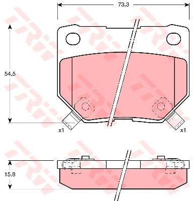 TRW KFZ Ausruestung GmbH) KFZ Ausruestung GmbH) GDB1007 GDB1007
