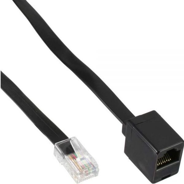 InLine Przedłużacz ISDN RJ45 5m Czarny 68824