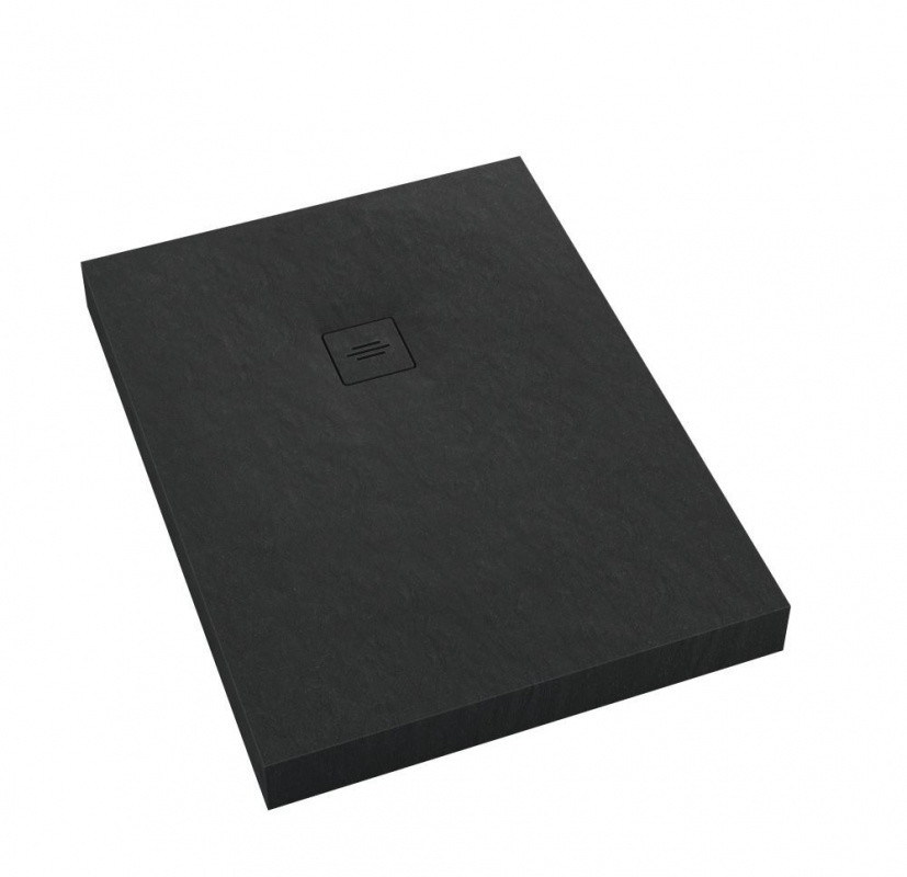 Schedpol Schedline NonLimits Black Stone Brodzik prostokątny 70x120 cm czarny