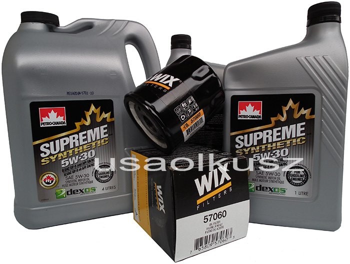 Petro-Canada Filtr oraz syntetyczny olej 5W30 Pontiac Torrent 3,6 V6 5W30+57060