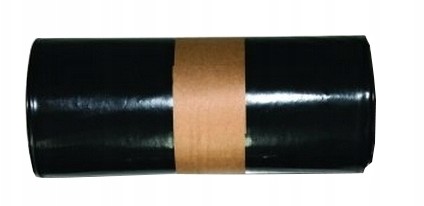 Worki na gruz, czarne, mocne 160l 10szt 45my