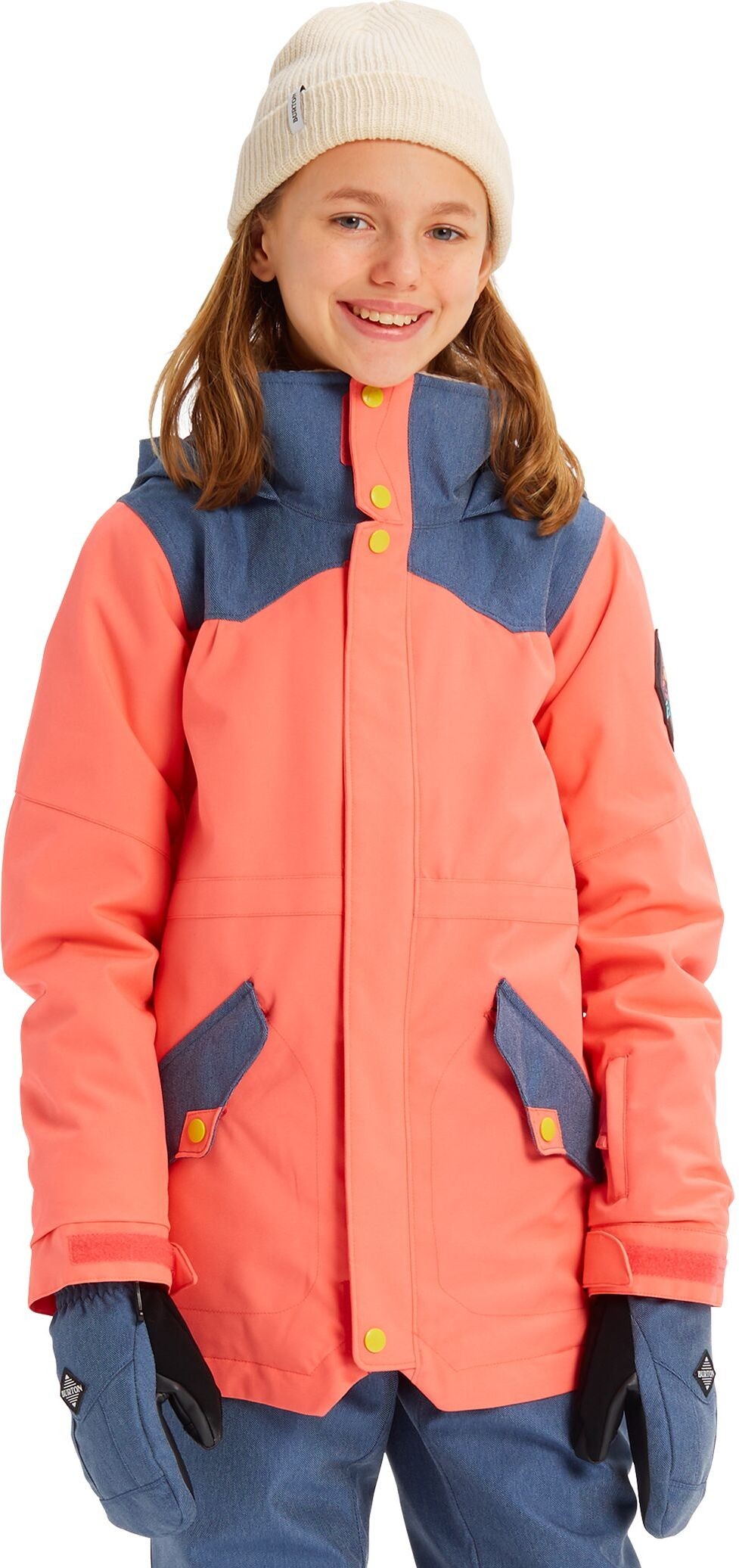 Burton kurtka zimowa ęca GIRLS SHORTLEAF JK Georgia Peach