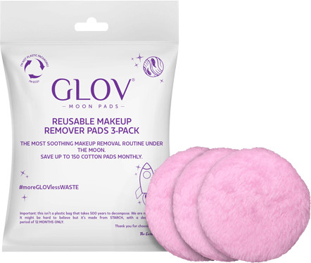 GLOV Wielorazowe waciki GLOV Moon Pads w eko-opakowaniu - 3 sztuki