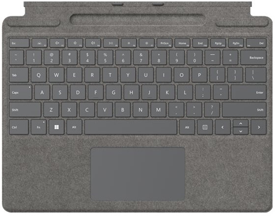 Microsoft MS Surface Pro8 TypeCover Platinum Silver English International