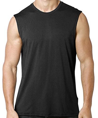 MEETYOO MEETYOO Koszulka sportowa bez rękawów, podkoszulek fitness, bez rękawów, do biegania, na siłownię Mens Tank Top