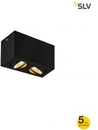 SLV SPOTLINE Triledo podwójna czarna LED 1002003