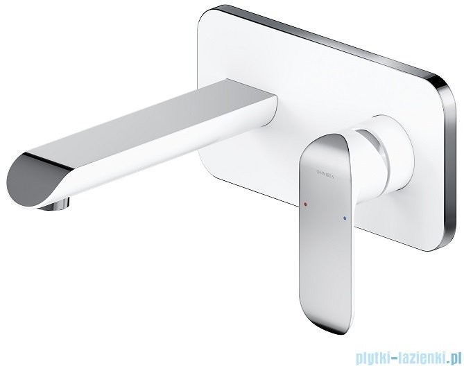 Omnires Sacramento bateria podtynkowa chrom/biały SC2315CRB
