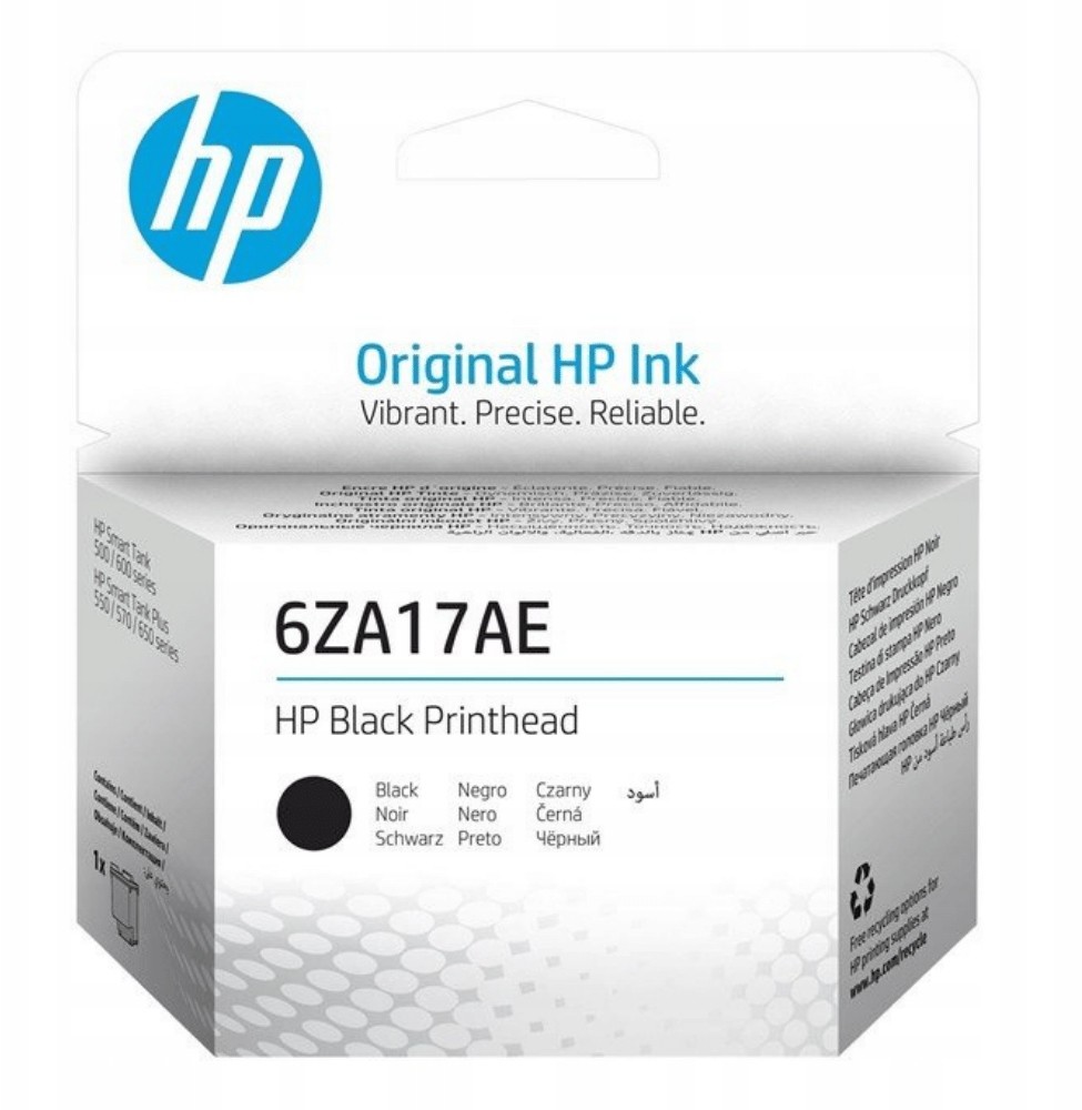 HP oryginalna głowica 6ZA17AE black