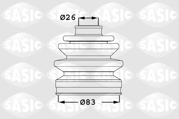 SASIC OSŁONA PRZEGUBU 1906017 WEW OPEL ASTRA/VECTRA/ZAFIRA 2.2DTI 00