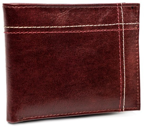Always Wild Lumarko Portfel Męski Skórzany Skóra Na Karty N015-VTK-D WINE Rov