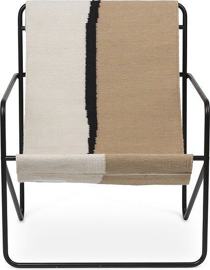 Ferm Living Krzesło Desert czarna rama Soil 1103572862