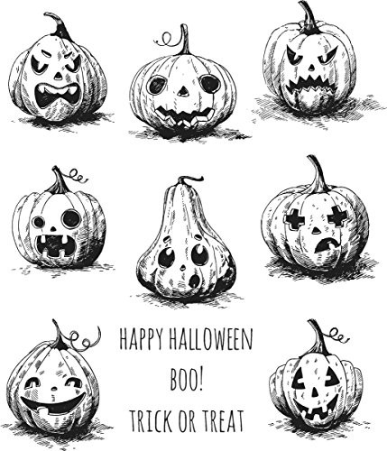 Unbekannt Pieczątki Anonymous zrobić to samodzielnie Halloween gumowa-zestaw, tworzywo sztuczne, wielokolorowa, 24,8 x 18,6 x 0,8 cm CMS309