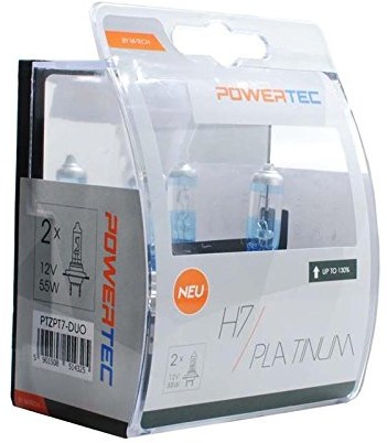M-Tech Tech ptzpt7 Duo źródeł światła Power Tech Platinum + 130% H7 12 V 55 W PTZPT7-DUO