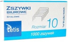 TETIS Zszywacz Zszywki biurowe stalowe rozmiar 10 WIKR-007953 WIKR-007953
