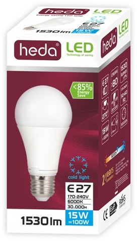 Philips A60 15W 1530lm E27 zimna barwa światła HEDA HD113