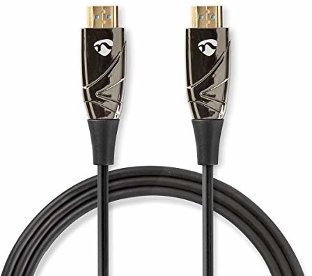 Nedis Aktywny optyczny High Speed kabel HDMI z Ethernet - wtyczka HDMI - 18 Gbps - 30 m - okrągły - PCW - czarny CVBG3400BK300