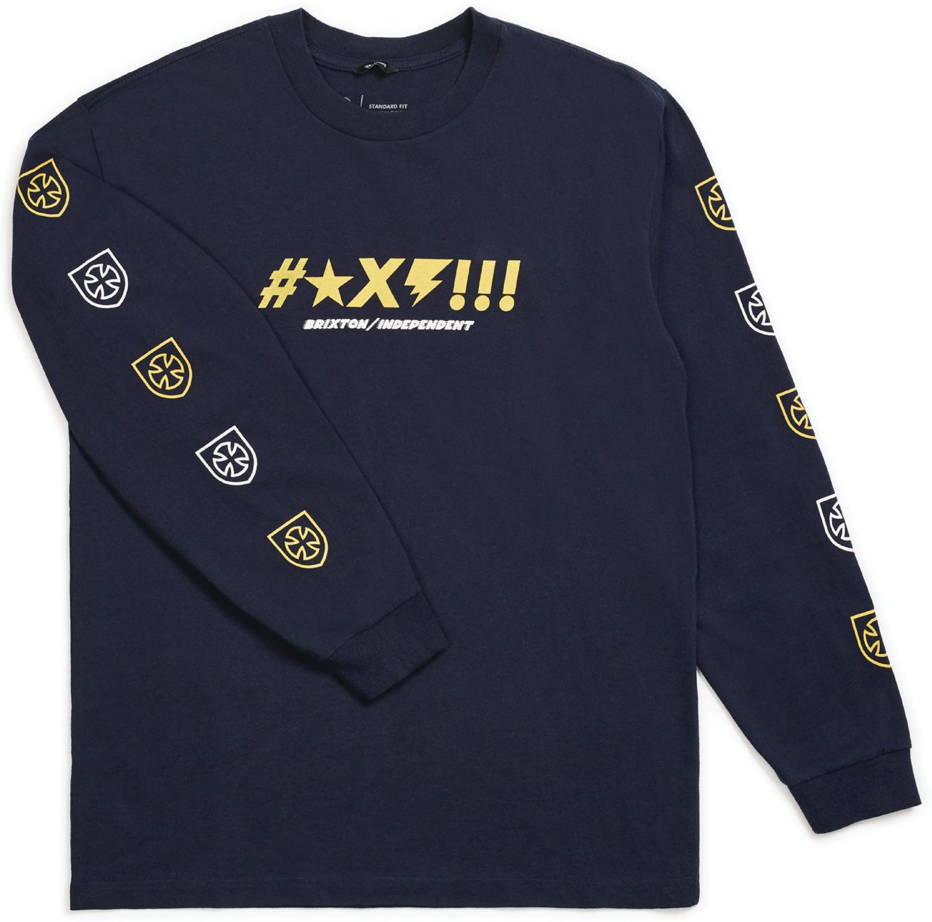Brixton t-shirt INDEPENDENT SHINE LS Navy