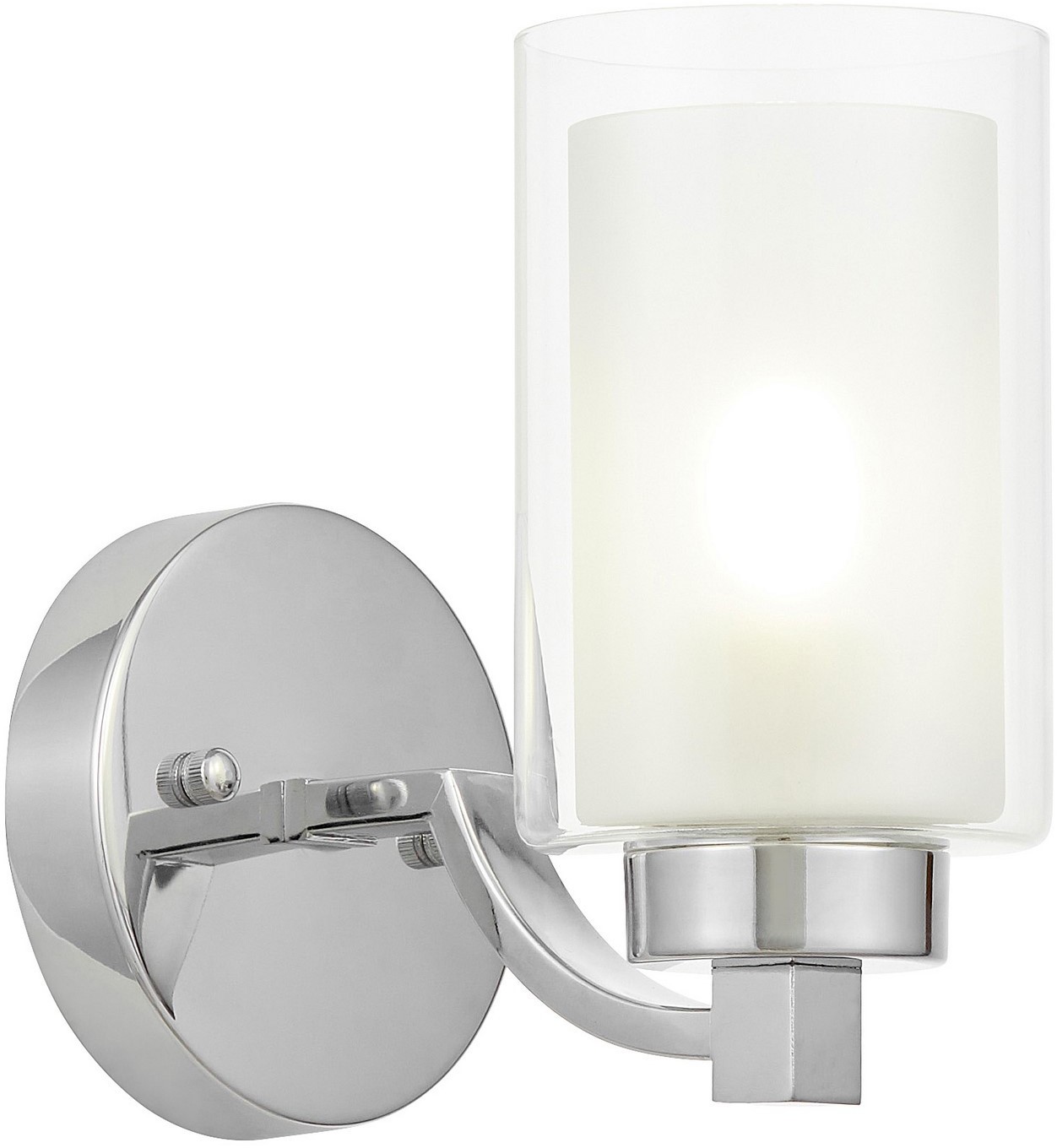 Lumina Deco LAMPA ŚCIENNA KINKIET LOFT CHROMOWANA VIGATTO W1 LDW 1224-1 (CHR)