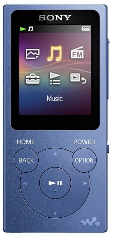 Sony NW-E394 Walkman cyfrowy odtwarzacz muzyki 8 GB (zapisywanie zdjęć, radio UKF) czerwony NWE394R.CEW