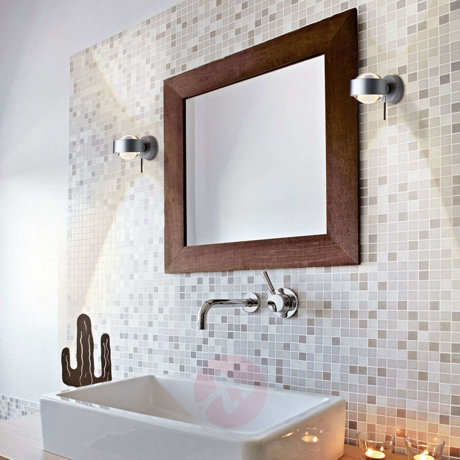 Top Light Kinkiet LED Puk Wall+, chrom matowy