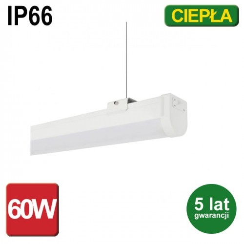 SPECTRUM LED OPRAWA LED LIMEA SLIM2 60W 170CM IK08 BARWA CIEPŁA