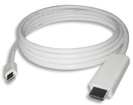 PremiumCord Kabel Mini DisplayPort 1.2 HDMI 2.0 2m kportadmk04-02) Biały