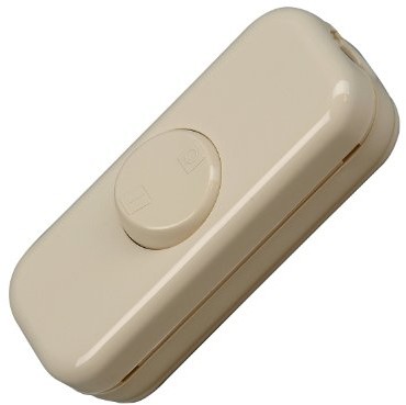 Kopp 193601084 włącznik przewodowy przelotowy, 2-pozycyjny, 250 V, 10 A, arktyczna biel
