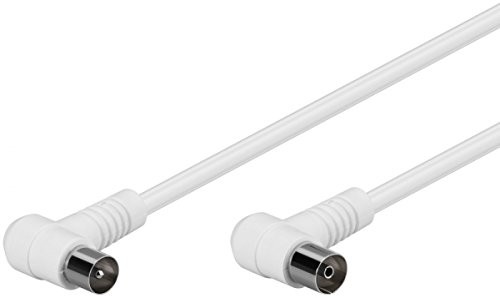 Goobay No Name kabel biały 5 m (100% ekranowanych) po obu stronach 90 ° gewinkelt anteny 5 m Biały 67356