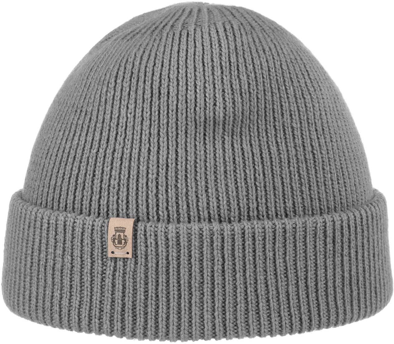 Czapka z Mankietem z Kaszmirem by Roeckl, jasnoszary, One Size