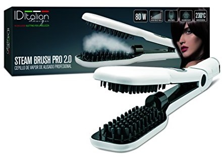 ITALIAN DESIGN Italian wzornictwo pary szczotka idsteamb Rush, szybkie prostowanie, wyświetlacz cyfrowy, 1 szczotka IDESTEAMBRUSH_BLANCO