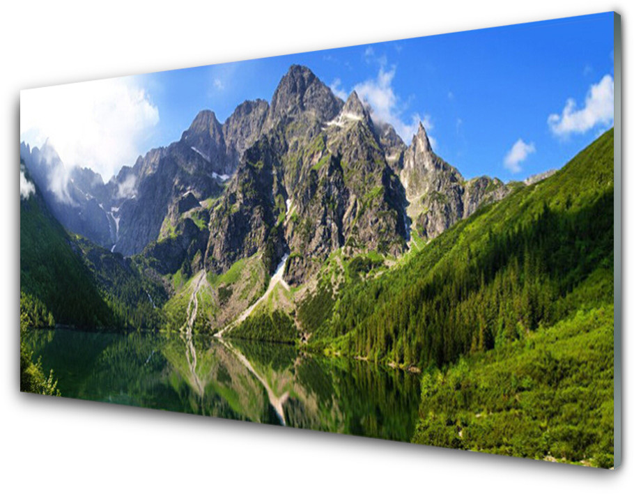Tulup.pl Panel Szklany Tatry Góry Morskie Oko Las 120x60cm