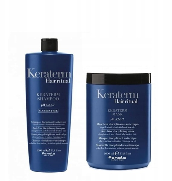 Fanola Keraterm Zestaw Odbudowujący z keratyną 1L