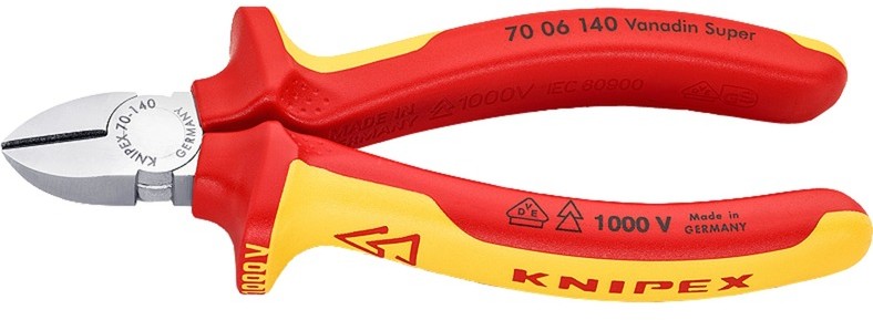 Knipex 70 06 140 szczypce Szczypce tnące ukośne, Szczypce do cięcia
