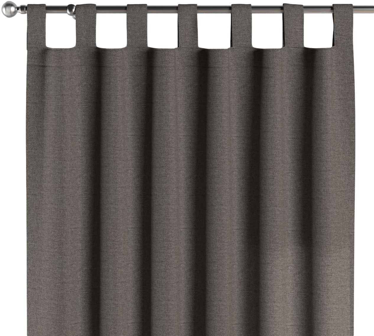 Dekoria Zasłona na szelkach 1 szt. grafit 1szt 130 × 260 cm Edinburgh 310-115-77