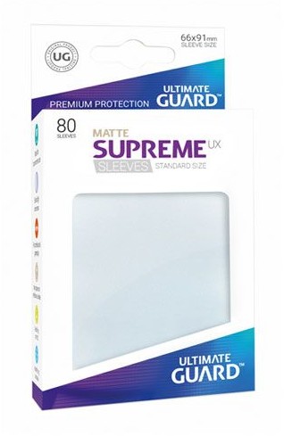 Ultimate Guard Guard Supreme UX Sleeves Standard Size Matte Frosted (80)