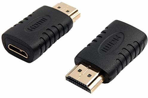 PremiumCord Mini HDMI adapter, pozłacane styki, mini gniazdo HDMI do wtyczki HDMI - do FULL HD 1080p, 3D, kolor czarny kphdma-9